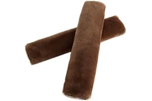 SUNTRADE Soft Faux Car Seat Belt Cover Pad,Car Safety Seat Belt Strap Shoulder Pad for Adults and Children,Suitable for Car Seat Belt,Backpack,Shoulder Bag,Set of 2