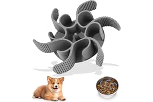 Cexovo Hunde Langsamer Fressnapf Anti Schling Einsatz für Napf Anti Schling Napf Hund Silikon Slow Feeder Hundenapf Einfügung mit Saugnäpfe rutschfest für Hunde und Katzen