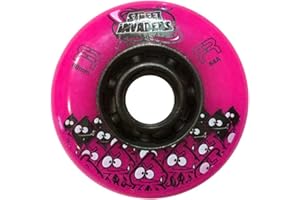 FR SKATES FR Street Invader II Inline Skate Wheel - Pink (Single Wheel)