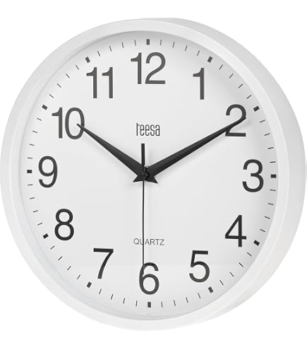 Maurer Orologio Da Parete Blinky, Rotondo Analogico, Diametro 25 Cm, Design Semplice E Moderno