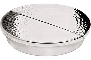 EDZARD Cendrier pliant Madras, argent massif, martelé, ø 10 cm