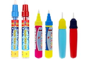 Rangebow Water Doodle Pens Magic Water Replacement Pens for All Aqua Water Doodle Drawing Mats Drawing Painting Boards Water Drawing Doodle Magic (6 Pens)