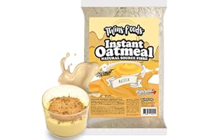 TWINSFOODS Harina de Avena 1Kg Gourmet , sabor Natillas. Twins Foods