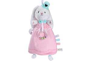 ‎COTTONBEBE COTTONBEBE Baby Schnuffeltuch, Schmusetuch Hase für Junge und Mädchen, Kuscheltier Baby Spielzeug für Neugeborene und Kleinkinder ab 0+ Monaten, Baby Geschenk