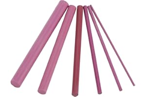 Annadue Piedras de afilar 3000 Granos Rubí portátil y Ligero Tipo Madera Redonda