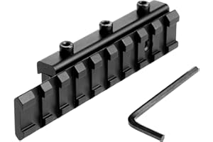 Dophee Adattatore per Mirino, 11mm a 20mm, Picatinny, Nero, Tiro a Segno