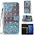 Huawei P8 Lite 2017 Hülle Wallet Case, Cozy Hut Bookstyle Handy hülle Premium PU-Leder Tasche Flip Case Brieftasche Etui Schutz Hülle für Huawei P8 Lite 2017 Ledertasche Tasche Handyhülle Schutzhülle Cover Etui Handycase Wallet Taljereep Folio Schutzhülle Kunstlederhülle Handy tasche Flip case mit Standfunktion und Kredit Kartenfächer - Blauer schnee