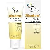 Fixderma Shadow A-Gel SPF 50+ Sunscreen PA+++ | For Oily & Acne-Prone Skin | Lightweight | Non-Greasy | No White Cast | Broad