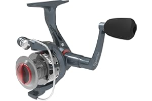 Quantum Optix Spinning Fishing Reel, 4 Bearings (3 + Clutch), Anti-Reverse with Smooth, Precisely-Aligned Gears, Clam Packaging