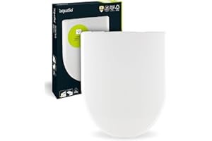 Deska sedesowa aquaSu pasująca do Renova nr 1, w kształcie litery D, wykonana z antybakteryjnego duroplastu, biała