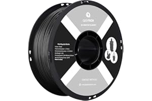 QIDI TECH Matte Filamento PLA Rapido 1,75mm, Filamento Opaco della Stampante 3D PLA 1kg (2,2 lbs), Adatto per la Stampa ad Alta Velocità, Adatto alla Maggior Parte delle Stampanti FDM 3D, Nero Opaco