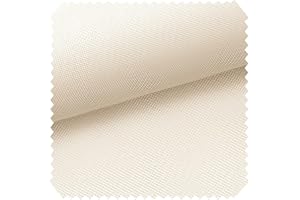 NOVELY® Oxford Sunset 420D - UV-Beständiger Polsterstoff - Wasserdichter Outdoor-Stoff - Polyester Möbelstoff - Pflegeleichte Meterware 1lfm | Farbe: 05 Creme