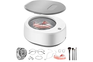 LYtech Ultraschallreiniger 49000Hz Ultraschallreinigungsgerät 340ML mit 3 Zeitmodi Tragbar Ultraschallgerät Schmuckreiniger Ultraschall Cleaner Ultraschall-Reinigungsgeräte für Zahnersatz