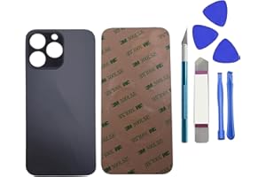 Dakexiong Hinteres Glas Ersatz für iPhone 13 Pro hinteres Glas mit Reparatur-Werkzeug-Kit und Reparatur-Kit(Graphit)