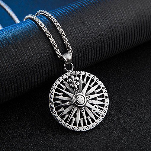 Aoligei-Europens-et-amricains-de-rock-chanteur-cheveux-styliste-Scout-fleur-rond-carte-pendentif-titane-collier-en-acier-pull-chane