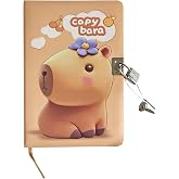 Capybara Hatıra Defteri (G&uuml;nl&uuml;k) Kilitli Defter 80 yaprak - S&uuml;sl&uuml;