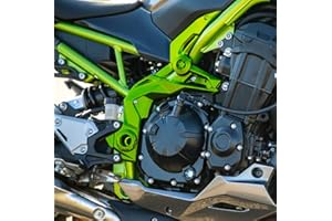 Lorababer Moto 1 paio Telaio laterale Cofano Pannello Carenatura Copertura Rivestimento Protezione Carrozzeria Protezione Copertura per K-awasaki Z900 Z-900 Z 900 2020-2024 (Verde)