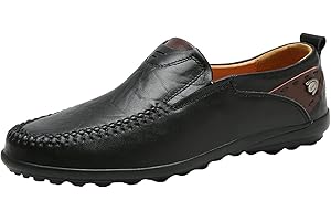 REMXI Buty dla mężczyzn bez sznurowadeł w kolorze czarnym męskie skórzane mokasyny buty płaskie wsuwane mokasyny ręcznie robione buty biznesowe