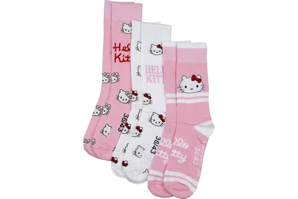 Hello Kitty flerfärgade damstrumpor