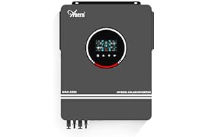 Anern 8,2KW Inverter Solare Ibrido 48VDC a 220V/230V AC off Grid Inverter Fotovoltaico con 160A MPPT Regolatore di Carica Solare，Funziona con Piombo e Batteria al Litio