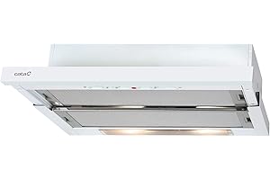 CATA | Campana Extractora | Modelo TF 5260 WH | 3 Velocidades de Extracción | Campana Extractora Silenciosa | Color Blanco | [Clase de eficiencia energética D]