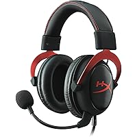 HyperX Cloud II – Cuffie Gaming, Compatibilità con PC e Mac (tramite USB) e PS4/PS5, Xbox, Mobile (tramite cavo jack), Rosso/