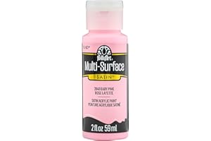FolkArt Multi-Surface Satin Acrylic Paint, Baby Pink, 59 ml (Pack of 1)