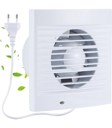 Aspiratore Elicoidale Per Bagno/Cucina Da 120 Mm - Portata 138 M³/h, Silenzioso (41 DB), Con Indicatore Luminoso