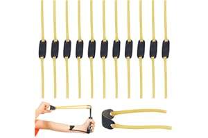 ‎ZOCONE ZOCONE 12 Stück Steinschleuder Gummi Rund Gummischlauch Steinschleuder Gummiband Stark Schleuder Gummi Ersatzgummi für Fteinschleuder Slingshot Gummi Bänder 13.5cm für Steinschleudern Erwachsene