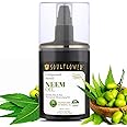 Soulflower Neem Oil for Hair Growth, Anti Hair Fall & Dandruff Control, Conditions Scalp, Soothe Frizz, Reduce Wrinkles & Acne 100% Pure, Natural, Organic, Cold pressed Oil, 120ml (Pack of 1)