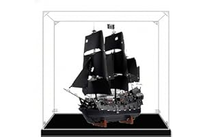 CHIFENMS Acryl-Vitrine für Lego 10365 Black Pearl Ship, Staubdichte Box, Aufbewahrungsbox, Transparente Box, Displaybox Kompatibel mit 10365 (nur Box) (2mm)