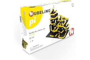 Hubelino- Kugelbahn Starter Set (214-teilig) Pista per Sfere, Colore Compatibile, 440280