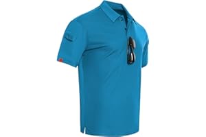 CoatCool Polo Uomo Manica Corta Golf T Shirt Asciugatura Rapida Polo Estiva Sportiva Tennis Casual Polo Shirt Polo Uomo Tessuto Traspirante Maglietta Poloshirt Camicia Outdoor Lavoro