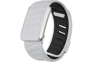 DADO Comfort Durable Silicone Wristband Compatible with WHOOP 4.0 Band, Soft Silicone Sports Loop Strap for Men & Women, with U Shapped Connector