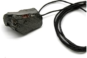 DOJA Barcelona | Wisiorek ze skrystalizowanego szungitu | Wisiorek z szungitu | Autentyczny naszyjnik przeciw promieniowaniu z szungitu | Zastosowania wisiorka Shungite Elite: ochrona przed polami elektromagnetycznymi, leczenie, kamień energetyczny.