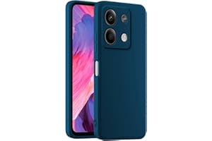 HULLIN Coque de Téléphone en Silicone Colorée, Adaptée à Redmi Note 13 5G (6.67") - Bleu Saphir