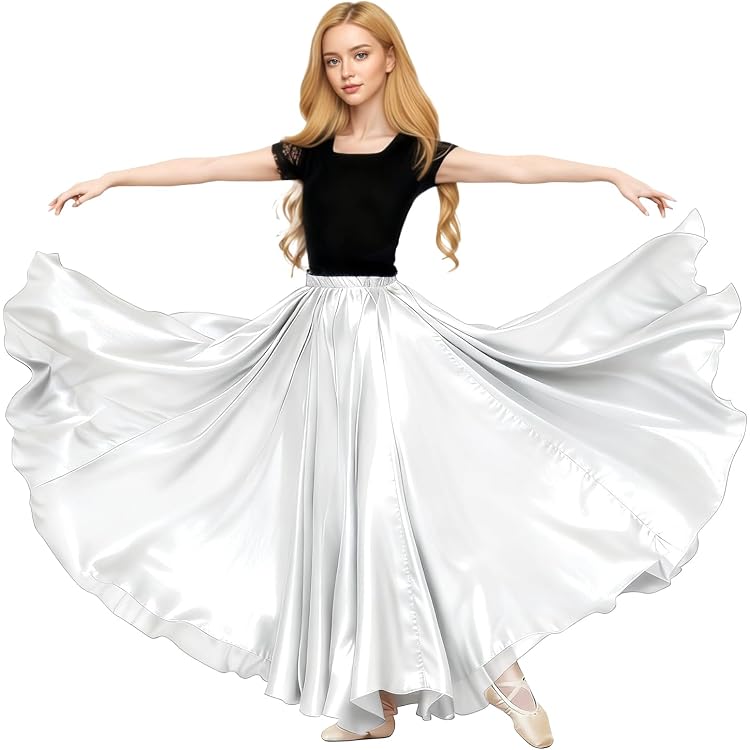 Gonna Da Ballo, Gonna A Portafoglio, Gonna Da Ballo For Tutù Di Balletto In Chiffon For Adulti Donna Ragazza Ginnastica Gonna Avvolgente Formazione Gonne For Balletto Danza Classica(Red 2,L(Height 120 - copertina