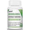 NutriJa Rhodiola Rosea Root Extract 500mg | Rosavins & 1% Salidrosides & Adaptogen Complex with Bioperine. (60 Capsules)|Rosea Root Extract Capsules