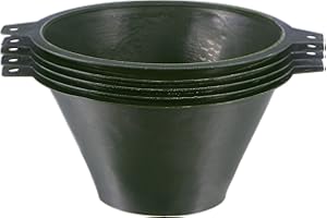 SOURCING MAP Sourcingmap, 5 filtri per vernice da 150 micron, 100 x 65 mm, a forma di cono per vernice per screening a benzina, colore verde scuro