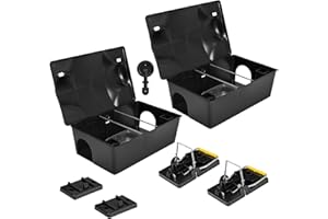 Ratonera Trampa para Ratas Ratones Estación de Cebos Petigi, Número:2