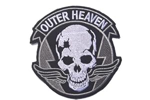 Ohrong Metal Gear, toppa ricamata con scritta "The Phantom Pain MGS", emblema per fascia da braccio (nera)