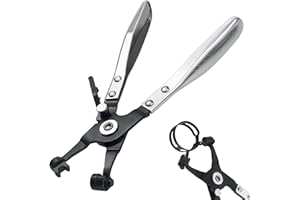 CAKEFLY Hose Clamp Pliers, Heavy Duty Hose Clip Pliers, Automotive Tools Auto Repairing Tool, Hose Clamps Removal & Installation Tool, for Car Water Pipe Ring-Type and Swivel Flat-Band Clamps