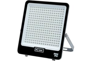 M Ledme - Faretto Proiettore Led Napoli Plus 200 W, 24.000 lumen, IP65 dimmerabile, Colore Luce Neutra (4500 k), illuminazione esterna, uso giardino, cortili, parcheggio, hotel, navi ecc. LM6817