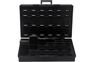 AideTek BOXALL48 48 ESD Safe anti-statics bins Enclosure for Surface Mount Components IC chips diode transistor Tweezers