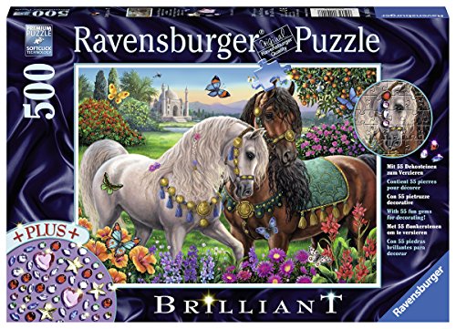 Preisvergleich Produktbild Ravensburger Erwachsenenpuzzle 14911" Glitzerndes Pferdepaar Erwachsenenpuzzle