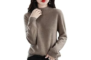 NEARFLYING Cashmere Sweaters for Women, 100% Cashmere Lightweight Long Sleeve Crew Neck Pullover Knit Jumpers