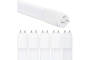 CLAR - Néon LED 60 cm T8 10W, Tube LED, Blanc Froid 6500K (Pack 5)