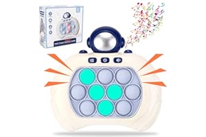 ROUSKY Quick Push Bubble Game for Kids & Adults, mini ręczna gra z szybkim naciśnięciem, zwalczająca stres, zabawka Fidget Game dla chłopców, dziewcząt, nastolatków (astronauta)