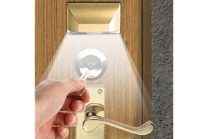 Dinglong Luce LED,LED intelligente serratura della porta armadio chiave induzione piccola lampada sensore di luce notturna (oro)