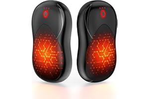PHEJIE 2 Packs Calentador de Manos Recargable, Reutilizable Electrico Calienta Manos, Portátil de Bolsillo Calor con 3 Modos 40-55°C para Deportes al Aire Libre, Camping, Senderismo